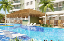 Acquapark Residencial Apartamentos de 2 e 3 quartos no Pechincha, Jacarepaguá, com varanda gourmet. Coberturas dúplex de 2,3 e 4 quartos com varanda, piscina, churrasqueira e sauna.